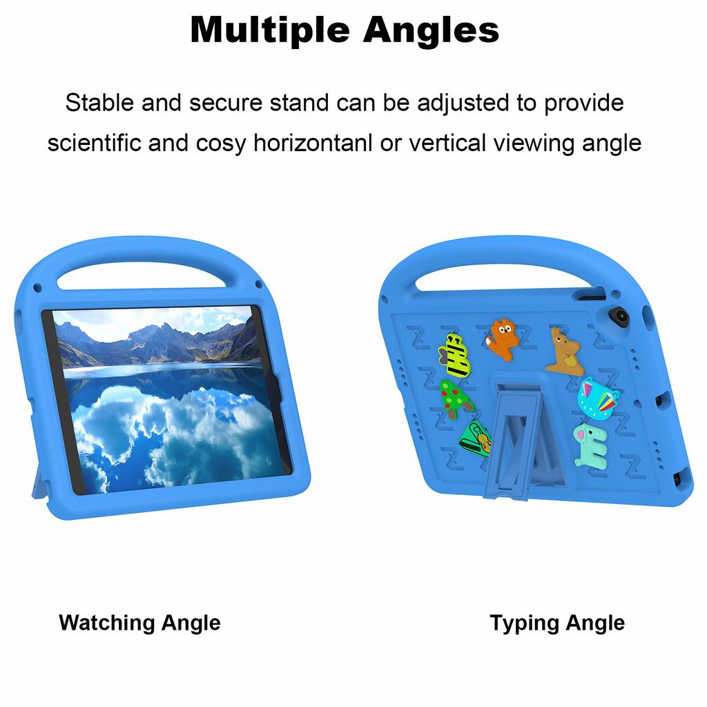 For iPad 10.2 (2021)/(2020)/(2019) Kickstand Case EVA+PC Tablet Cover Cartoon Design