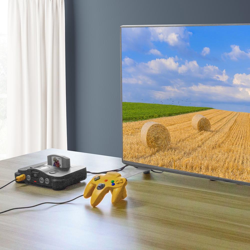 N64 К HDMI Для GameCube SNES N64 К HDMI Конвертер Адаптерный кабель Для N64 GameCube Подключи и играй Полностью цифровой кабель Аксессуары
