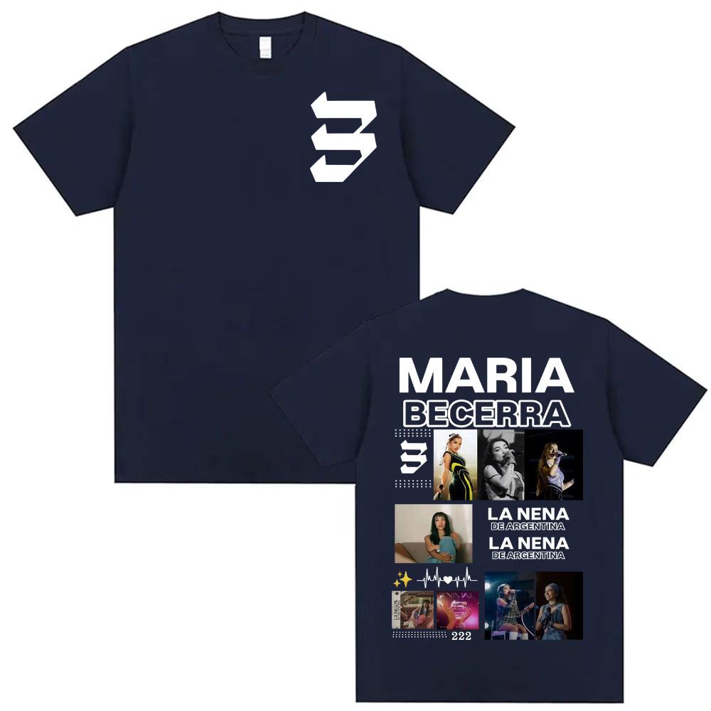 Singer Maria Becerra La Nena De Argentina Graphic T Shirts Men Women Clothing T Shirt 100 Cotton 90s Summer Tshirt Streetwear