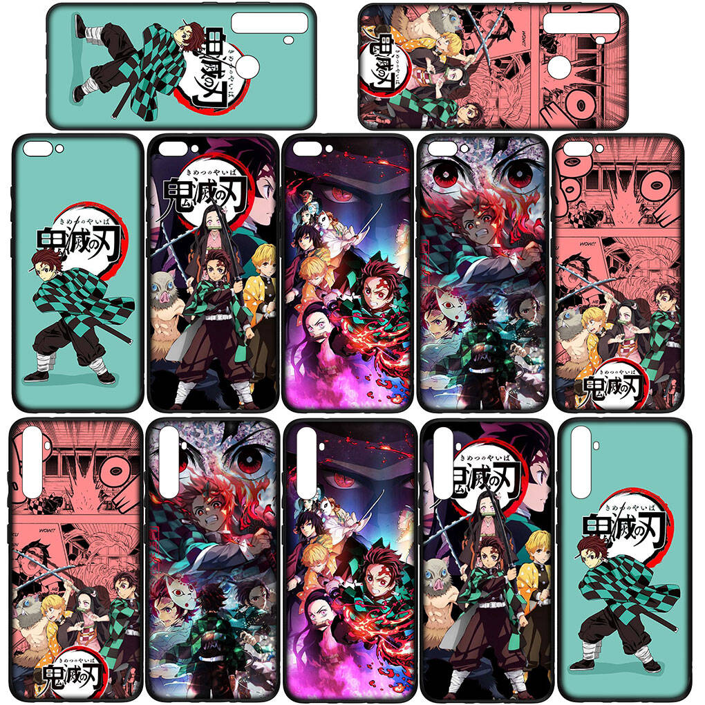 Чехол для телефона для iPhone 17 16 15 Plus Huawei P30 P20 Lite Redmi Note 14 12 11 13 Pro Max OPPO A60 A80 A40 A18 Камадо Танджиро Клинок, рассекающий демонов Чехол