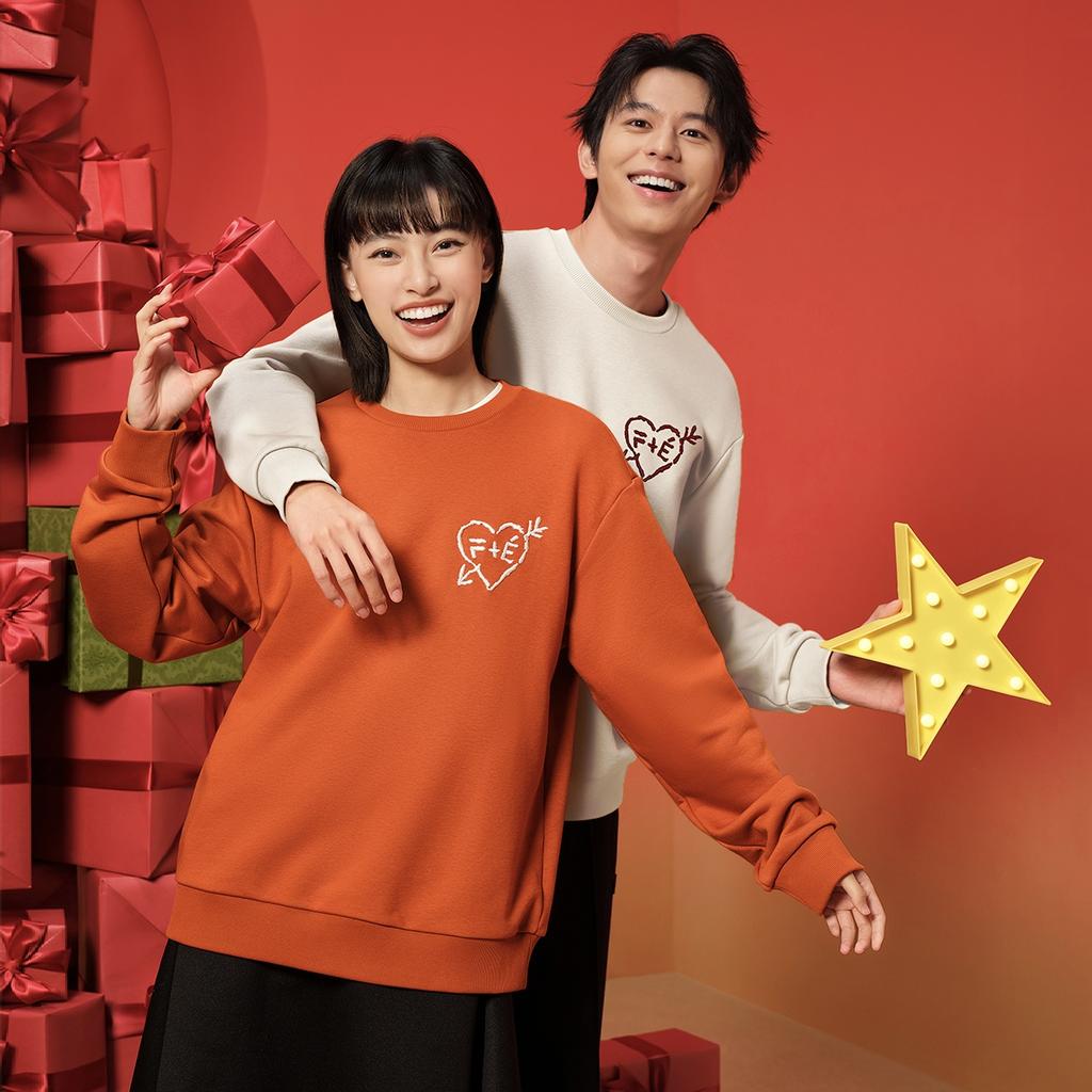 FILA x Études Sweatshirt Men's Dark Clay Orange F11M516202FOR
