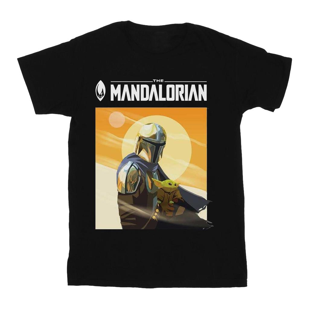 STAR WARS Футболка The Mandalorian The Child Two Moons для мальчиков