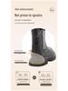 Wuma Winter 2025 Girls' Long Boots - Velvet Pearl, Cotton Leather