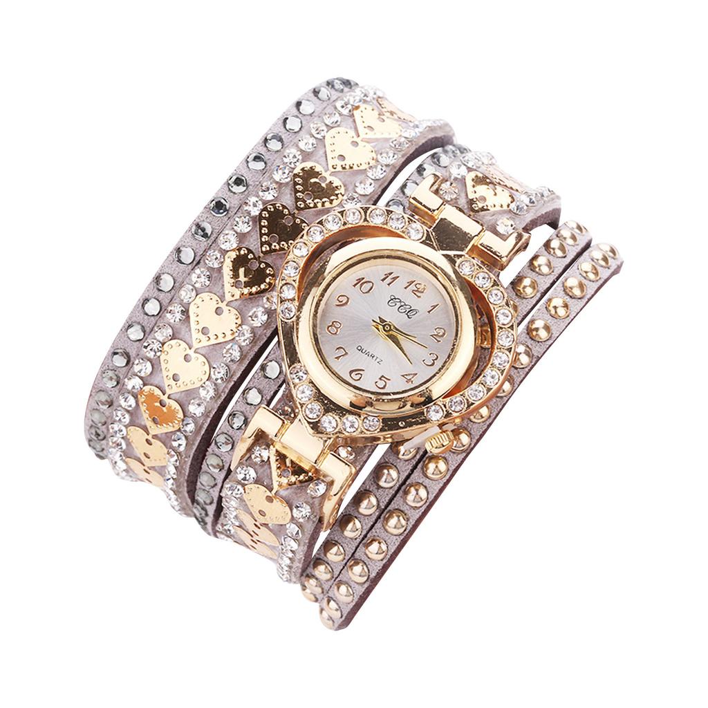 Diamond Bracelet Watch Circle Ladies Love Student Girlfriend Bracelet Watch Women's Watch