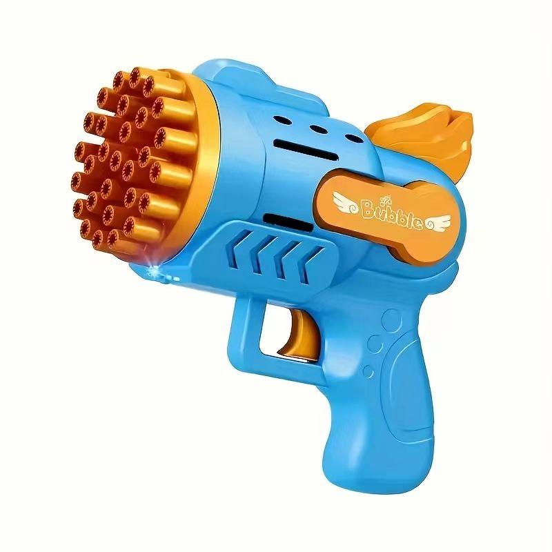 Light-Up Bubble Gun - 29-Hole Gatling Blaster For Boys & Girls 6-14 Years Old(Batteries & Bubble Liquid Not Included)