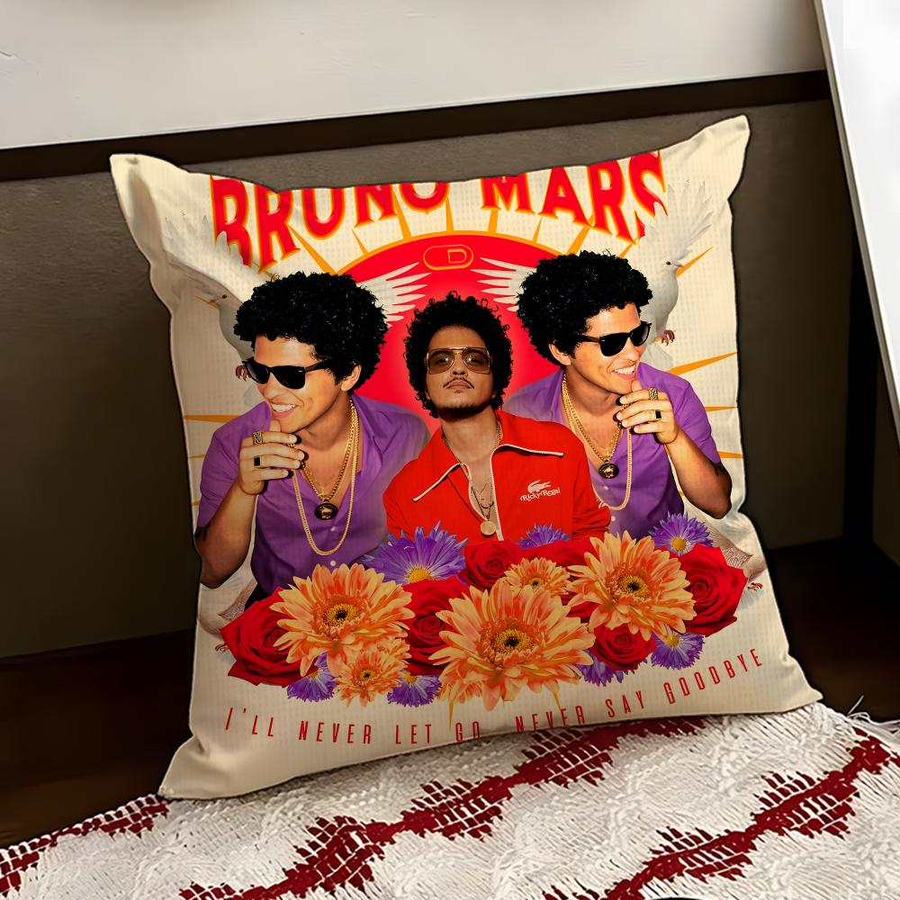 BBruno Mmars Чехол на подушку для певицы Двусторонний Мягкий Прочный Чехол на подушку для дома Автомобиля Многоцелевое Использование для Ежедневного Комфорта