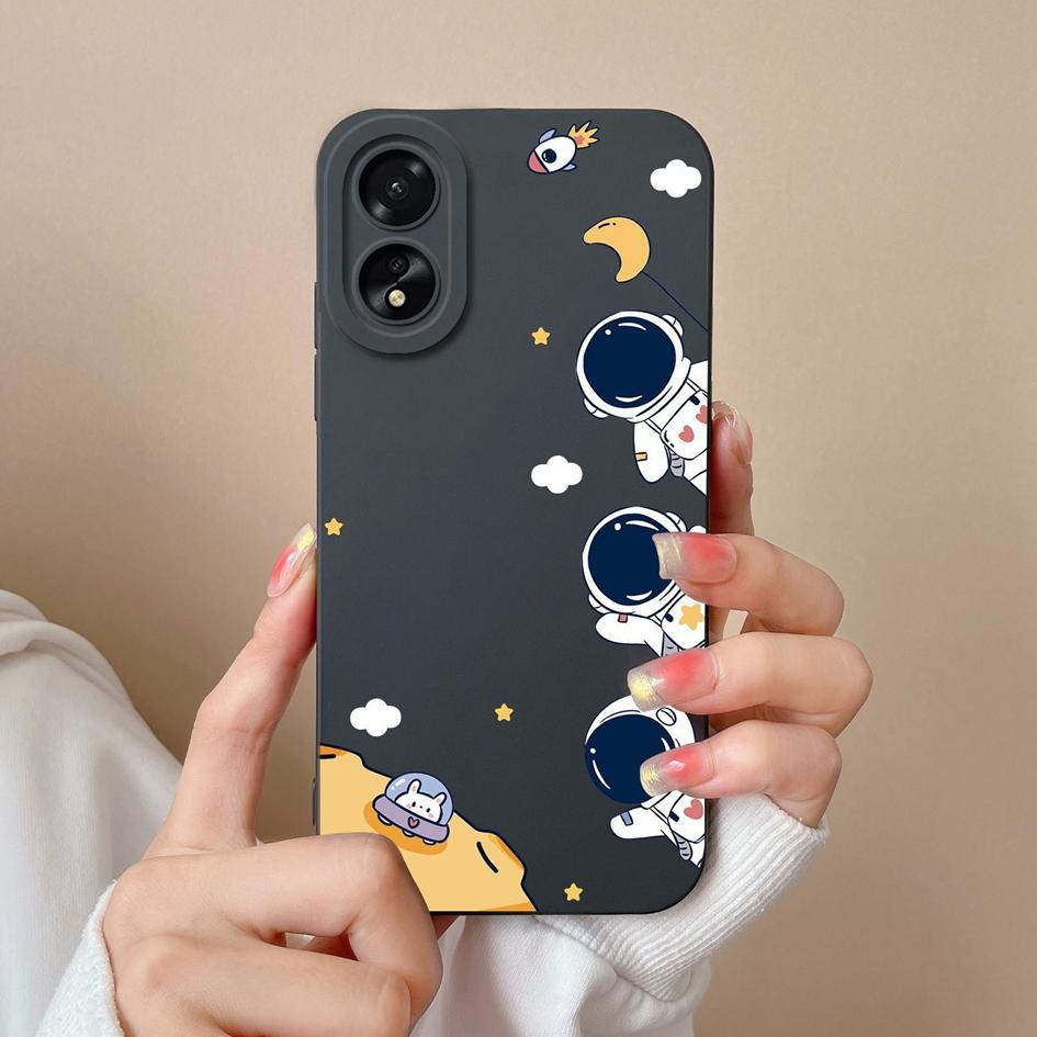 Case For OPPO A2 A38 A58 A78 A79 Realme 11 Pro Plus Cover Cute Pilot Liquid Silicone Shockproof Screen Protector Phone Bumper Matte For OPPO Shell