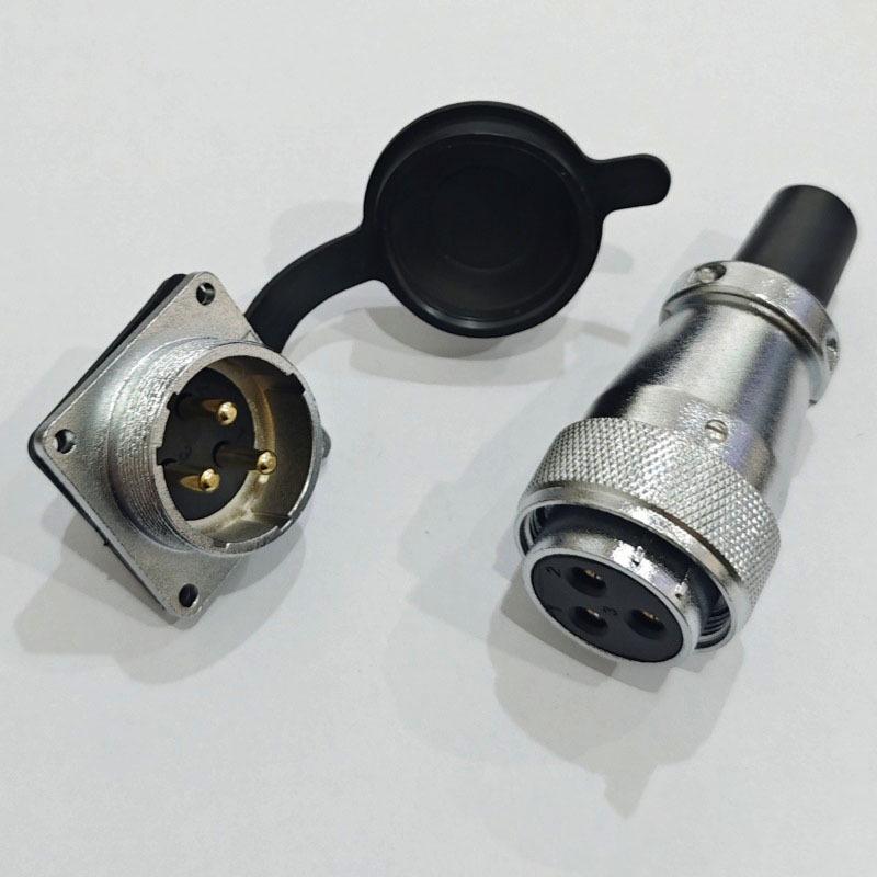 WS28 Reverse Mount Square Base Aviation Socket Connector, 26-Pin