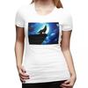 Howling Wolf TShirt for WOMEN Round Neck Streetwear T Shirts WOMENs Tees Short Summer Clothes Tops