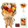 SENJWARM Preserved Never Wither Bouquet of Vase Never Wither Perfect for White Return Popular for Orange Yellow Flowers, Flowers, Roses, Fragrant,