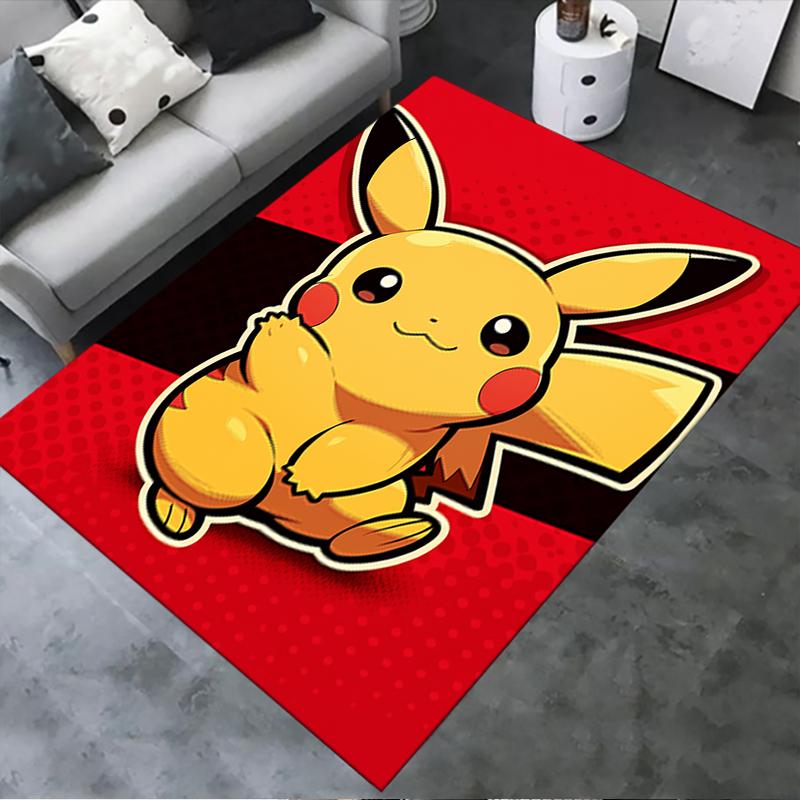 2025 New pokemon Carpet Rug for Living Room Bedroom Home Sofa Decoration,Kids play Non-slip Floor Mat