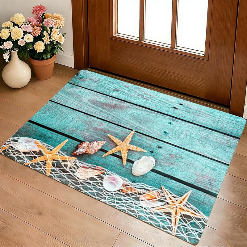 Starfish Shell Living Room Nonslip Area Rug Soft Carpet For Bedroom Game Playroom Sofa Office Home Decor Doormat Christmas Gift C926917