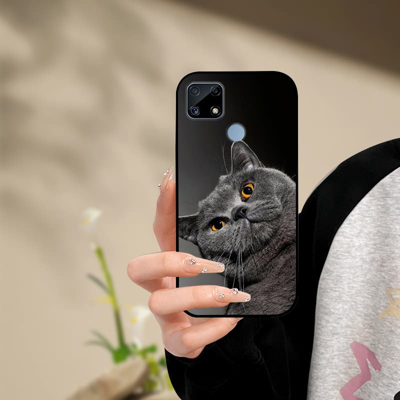 Silicone Phone Case For Realme C25s C25 Cover Painted Soft For Realme C25 C25S C21 C21Y C25Y Phone Case RealmeC25s C 25 s Funda