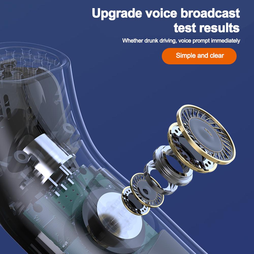 Portable Non-Contact Alcohol Tester with LED Display Alcoholmeter Alcohol Detector Breathalyzer Vehicle Diagnostic Tool Drunk Driving Prevent