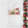 Arquiel Christmas  Wooden Wall Art Decor Plaid Chirstmas Santa Wood Wall Hangings Rustic Wooden Plaque Living Room Bedroom Porch Door Decor