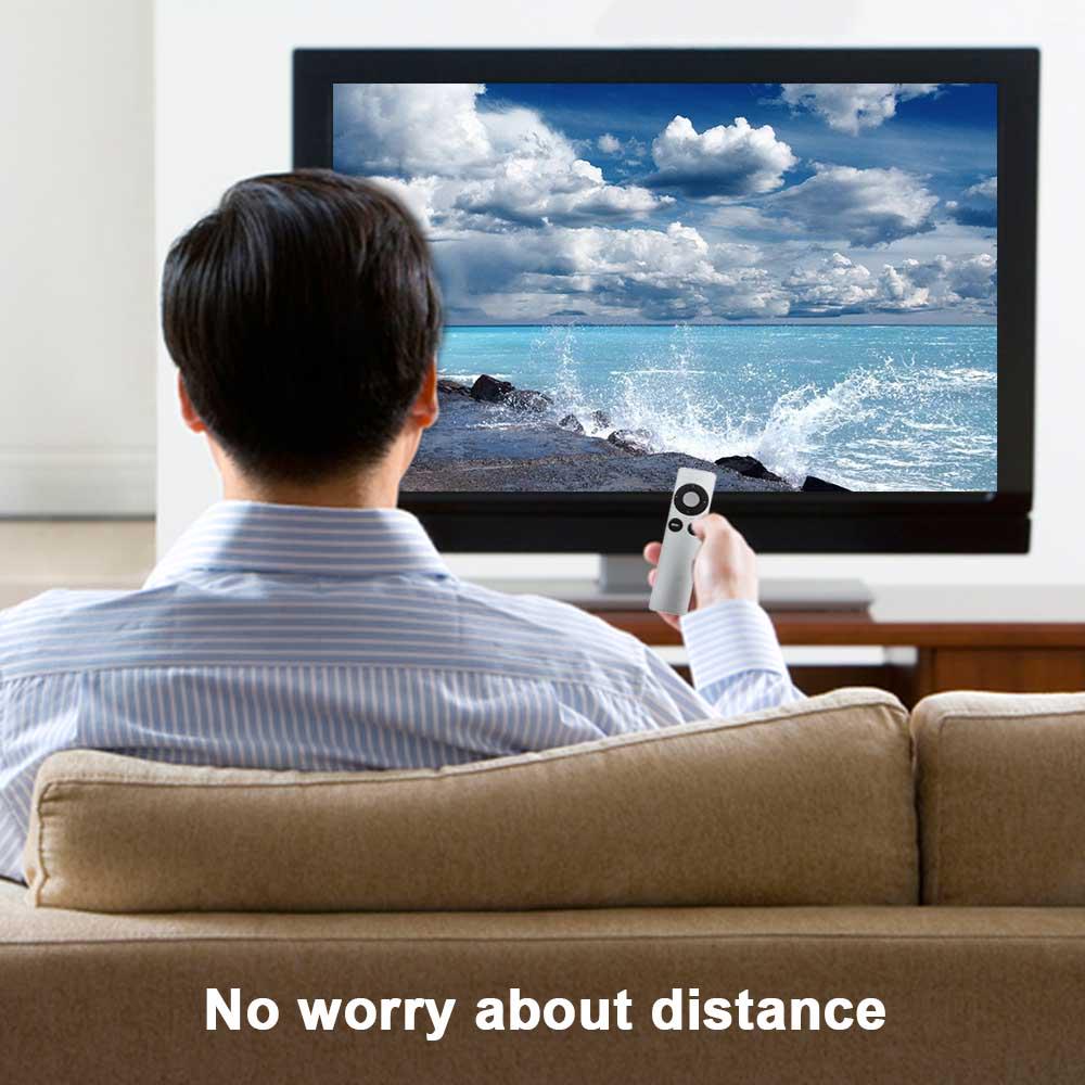 Smart Replacement Remote Control for Apple TV Mini Size TV Remote Controller Easy To Grab Silver