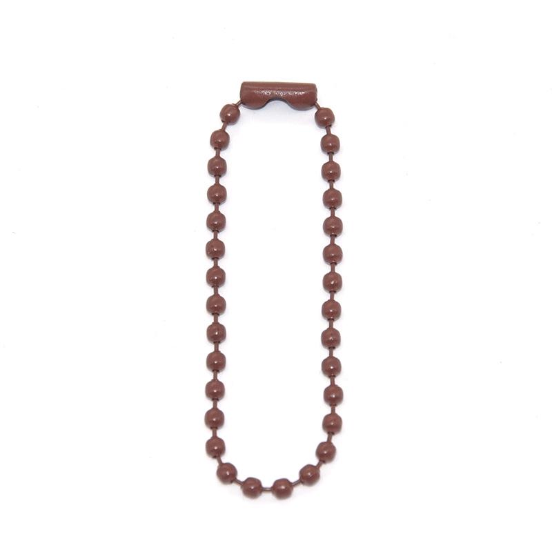 2.4mm Colorful Bead Chain for DIY Jewelry – Painted Iron Wave Chain with Buckle Pendant Connector