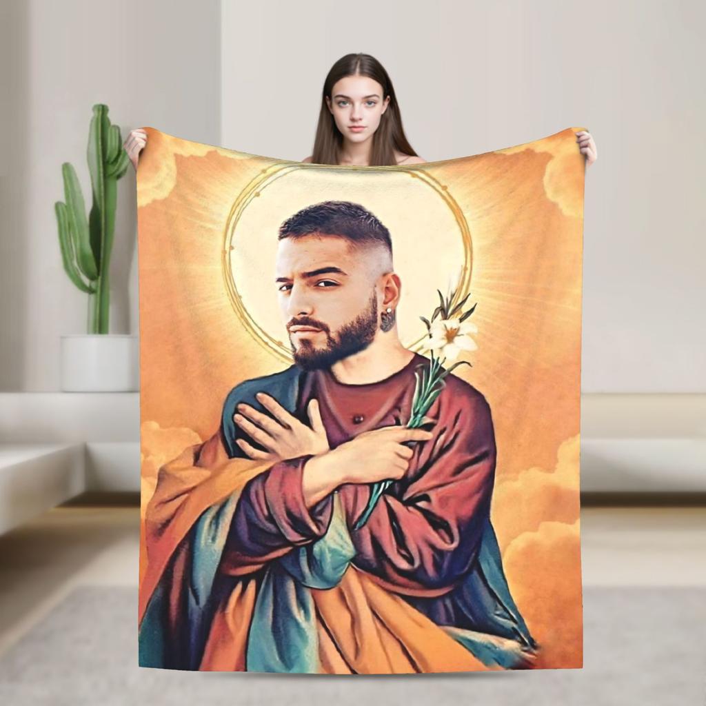 Maluma Rapper  Blanket Quality Soft  Throw Blanket Winter Girls Boys Couch Bed Funny Bedspread
