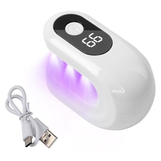 Мини УФ светодиодная лампа для ногтей для гелевых ногтей Портативный свет для маникюра Ручная U-образная лампа для сушки