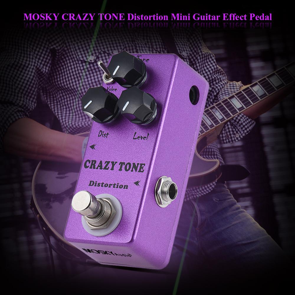 MOSKYAudio MP 50 CRAZY TONE RIOT Дисторшн Мини Одиночная Педаль Гитарного Эффекта True Bypass