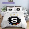 AC Sparta Praha Pattern Bedding Quilt Set  Home Decoration  Gift (1 * duvet cover + 2 * pillowcase  without core)