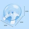 New Acrylic Hamster Running Wheel Anti-slip Silent Spinner Pet Exercise Tool Steel Axle Extra Large Running Disc for Small Pet