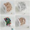 5M/10M Christmas Tree Pearl String Imitation Pearl Beads Chain Metallic Gold Bead Wire Trim for DIY Garland Wedding Party Decor