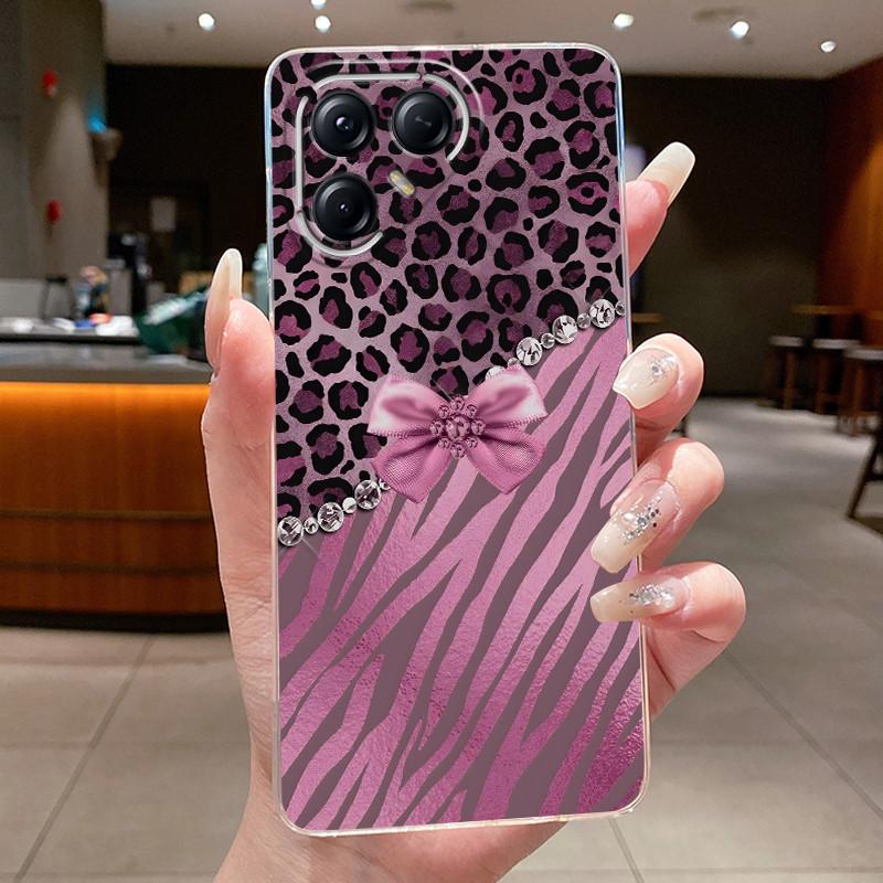 Для Tecno Pova 7 Pro LJ8 Чехлы Pova7 Ultra LJ9 Neo LJ6 LJ7 Funda Цветок Бабочка Чехол для Телефона Мягкий Силикон Прозрачный ТПУ Чехол