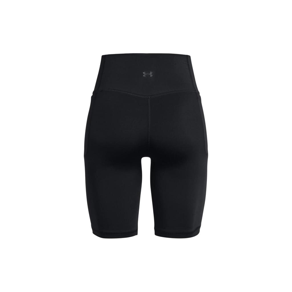 Under Armour Ua Meridian Solid High-Waisted Slim Fit Sports Shorts Women shorts Black 1383632-001