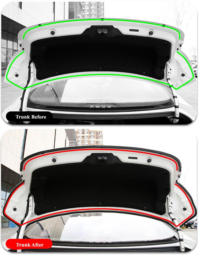 10M Thickening Auto Door Rubber Seal Strip Double Layer Sealing Adhesive 12×10mm