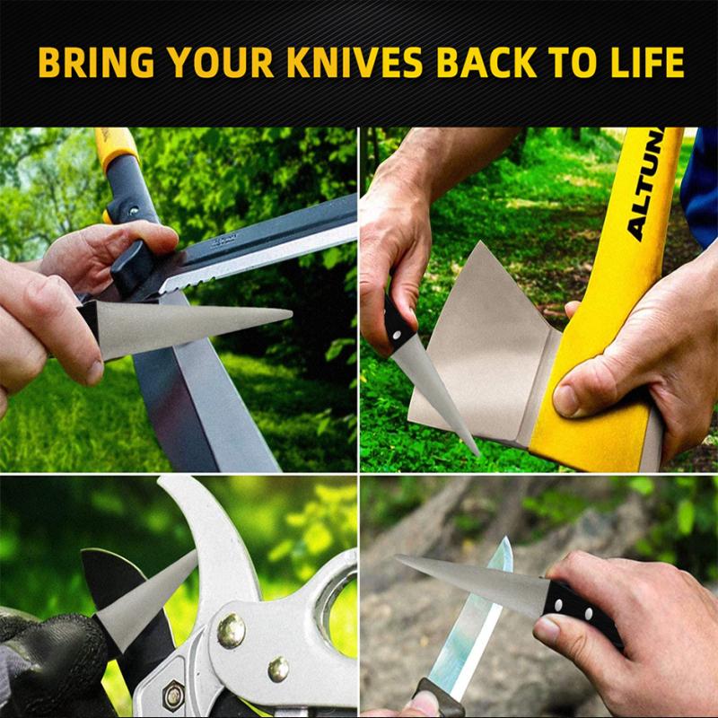 Точилка для кухонных ножей Алмазный конический напильник Точилка для ножей Заточка изогнутой поверхности для ножей Ножницы Хонинговальный брусок Кухонный шлифовальный инструмент