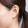 Ear Double Line Gold 18K 2 Ear Cuffs for One Return Birthday Gift [Matthewmark] Women's Cuff, Earrings, Ring, Stylish, Painless, Stackable, Gold,
