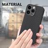 Чехол для iPhone 15 Pro Max с текстурой углеродного волокна, PU+PC+TPU чехол для телефона