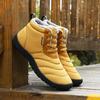 Горячая распродажа Зима 2024 Снежные ботинки Мужские Модные Желтые Высокие Хлопковые Ботинки Удобные Теплые Ботильоны Мужские Женские Меховые Ботинки Размер 46