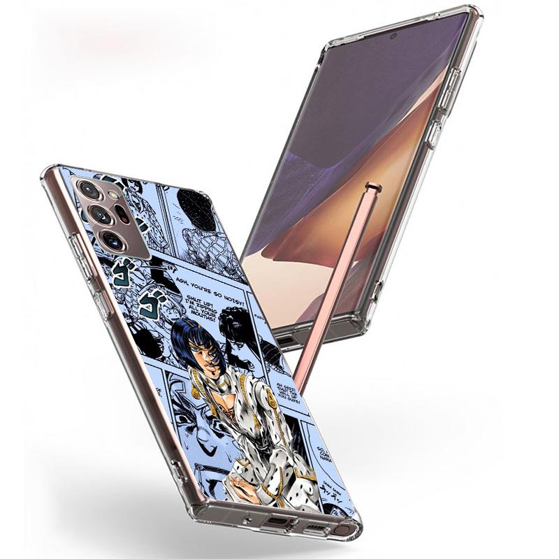 JoJo Bizarre Adventure Anime Cover Phone Case For Samsung Galaxy S26 S25 Edge S24 Ultra S23 S22 Plus S21 S20 FE Soft Fundas Shel