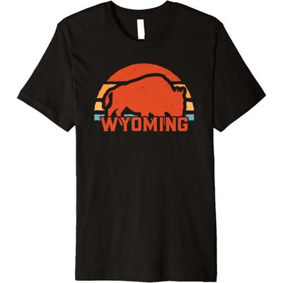 Ретро футболка Wyoming Bison Premium