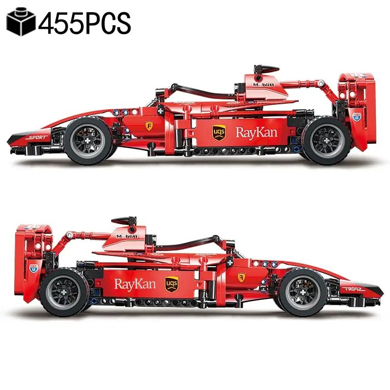 Технический НОВЫЙ Набор Строительных Блоков Гоночного Автомобиля F1 Модель MOC Комплект Для Самостоятельной Сборки Кирпичики Креативные Образовательные Игрушки Для Детей