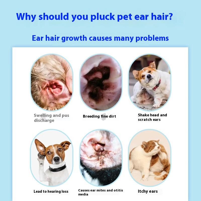 Daoliqi Pet Ear Powder - 26 г Мягкая подсушивающая пудра для безопасного удаления волос из ушей и чистки ушей у собак и кошек