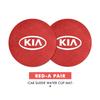 BBED7 Car Suede Coaster Anti-Slip Water Cup Pad Bottle Holder Mat Accessories For KIA Ceed Sportage Rio K2 Optima Cerato Proceed Venga