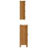 3 Piece Bathroom Furniture Set Solid Pine Wood