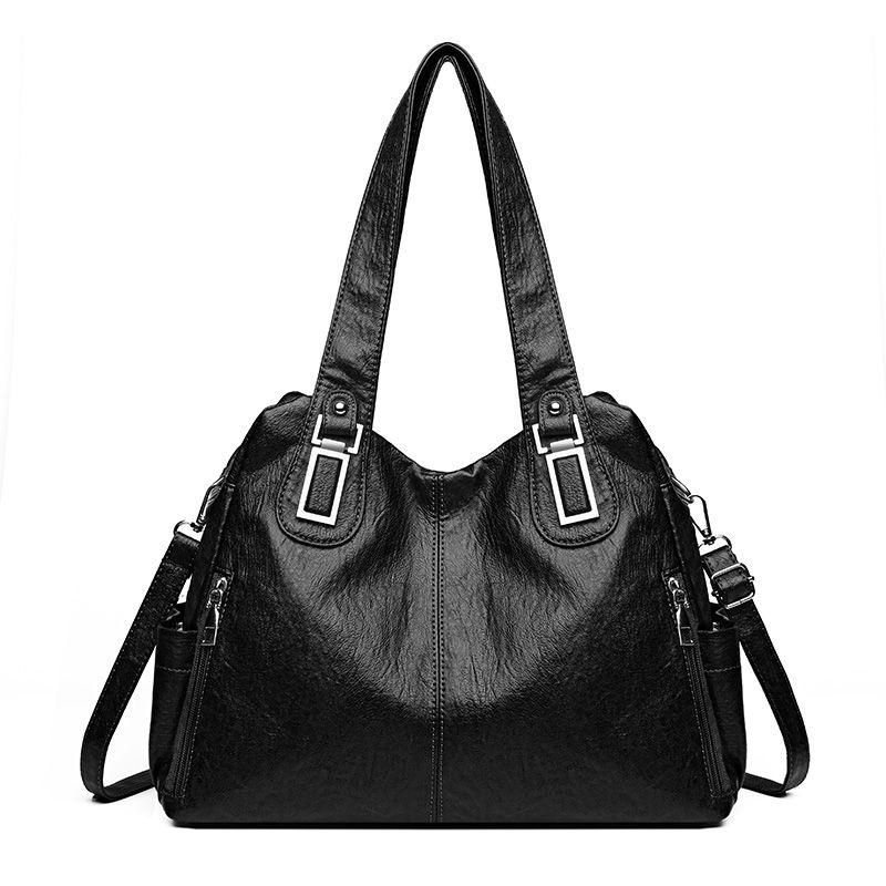 Новая модная большая сумка, ручная сумка-тоут, большая вместимость, универсальная, через плечо