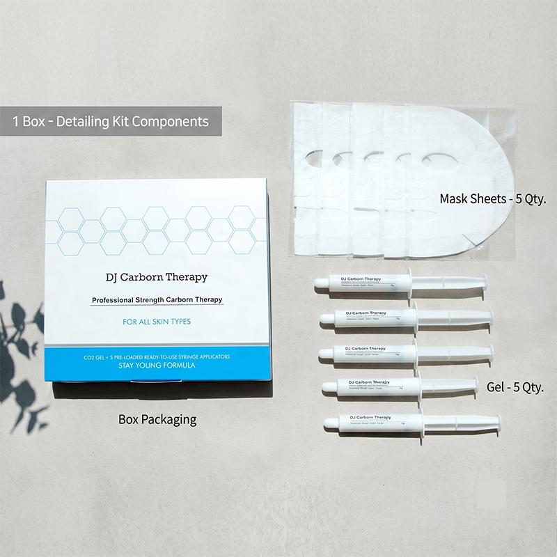 Daejong Meditec DJ Набор гелевых масок для карбокситерапии CO₂ (5 процедур) (3 варианта)