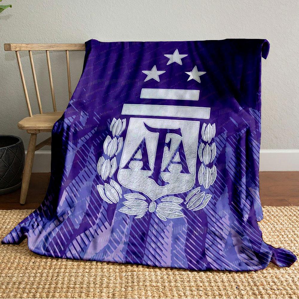 A stylized emblem with "AFA," stars, laurels, and abstract purple patterns. for all seasons blanket lunch break throw gift