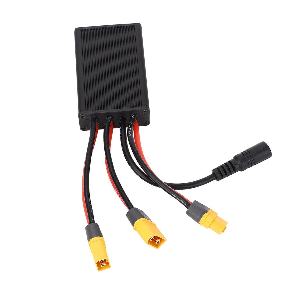 Двойной преобразователь разряда аккумулятора 40A, адаптер для двух аккумуляторов с зарядным кабелем для