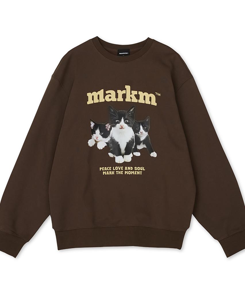MARKM Markm Свитшот с круглым вырезом для котят (Mjibh8409)