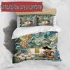 3pcs Duvet Cover Set (1*Duvet Cover + 2*Pillowcase, Without Core), Custom Name Dragon Ball Pattern Bedding Set, Home Bedroom Decor Gift