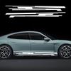Для Porsche Taycan Наклейки на боковые двери автомобиля Комплект автомобильных декалей Виниловая пленка для обтяжки Водонепроницаемые ПВХ наклейки Внешние аксессуары для автомобиля