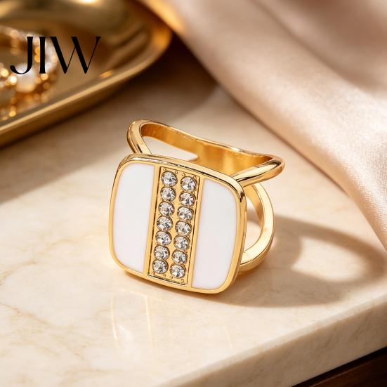 Silk Scarf Clasp Square Button, Vertical Rows of Rhinestone Design, Smooth Buckle Gold Clip Elegant for Shawls And Collars Black