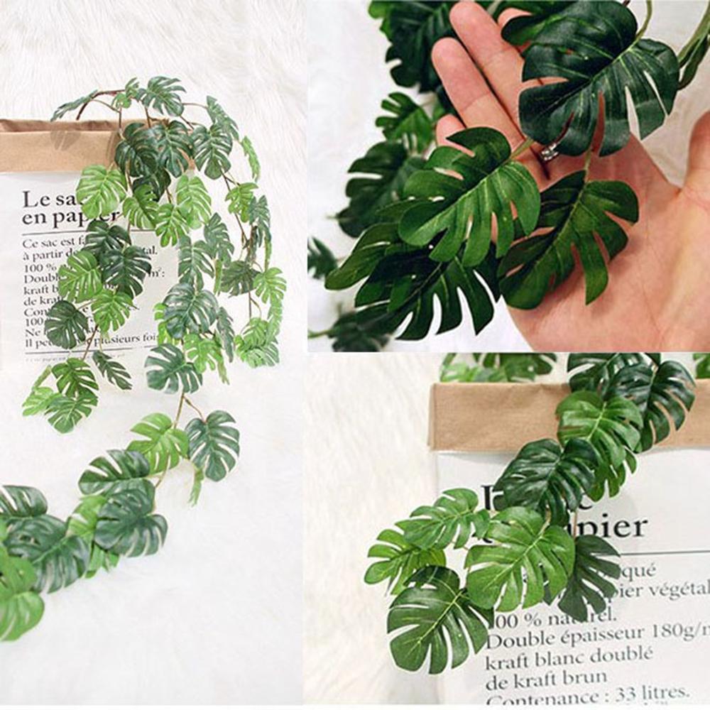 Балконный цветочный искусственный цветок для свадебного домашнего декора искусственное растение подвесная ротанговая лиана с листьями черепахи