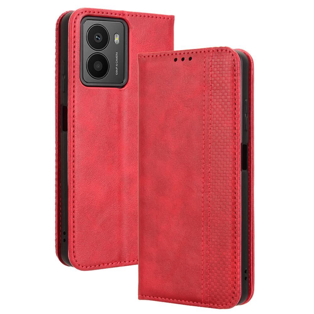 Для HMD Fusion 5G Кожаный чехол Кошелек Подставка Ретро текстура Чехол для телефона